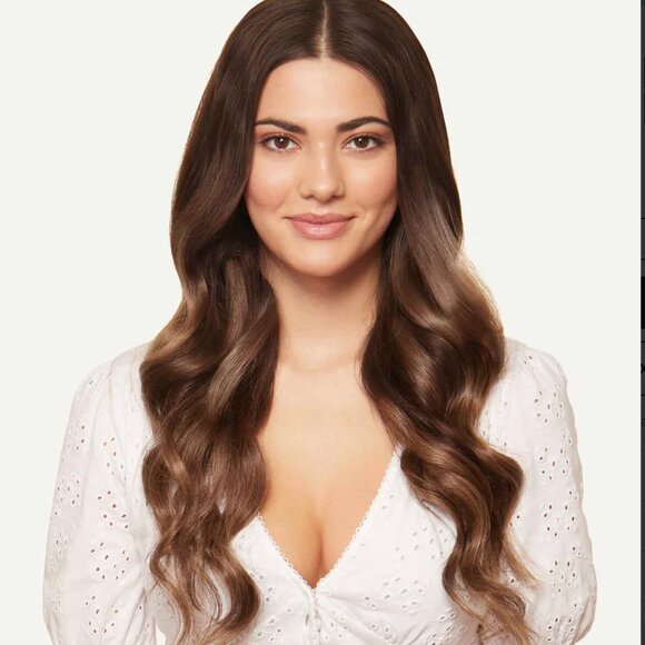 Luxy Hair Extensions - Chocolate Brown Balayage 20" - Picture 2 of 7